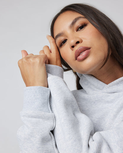Restore Oversized Hoodie Pale Grey Heather - Vuori