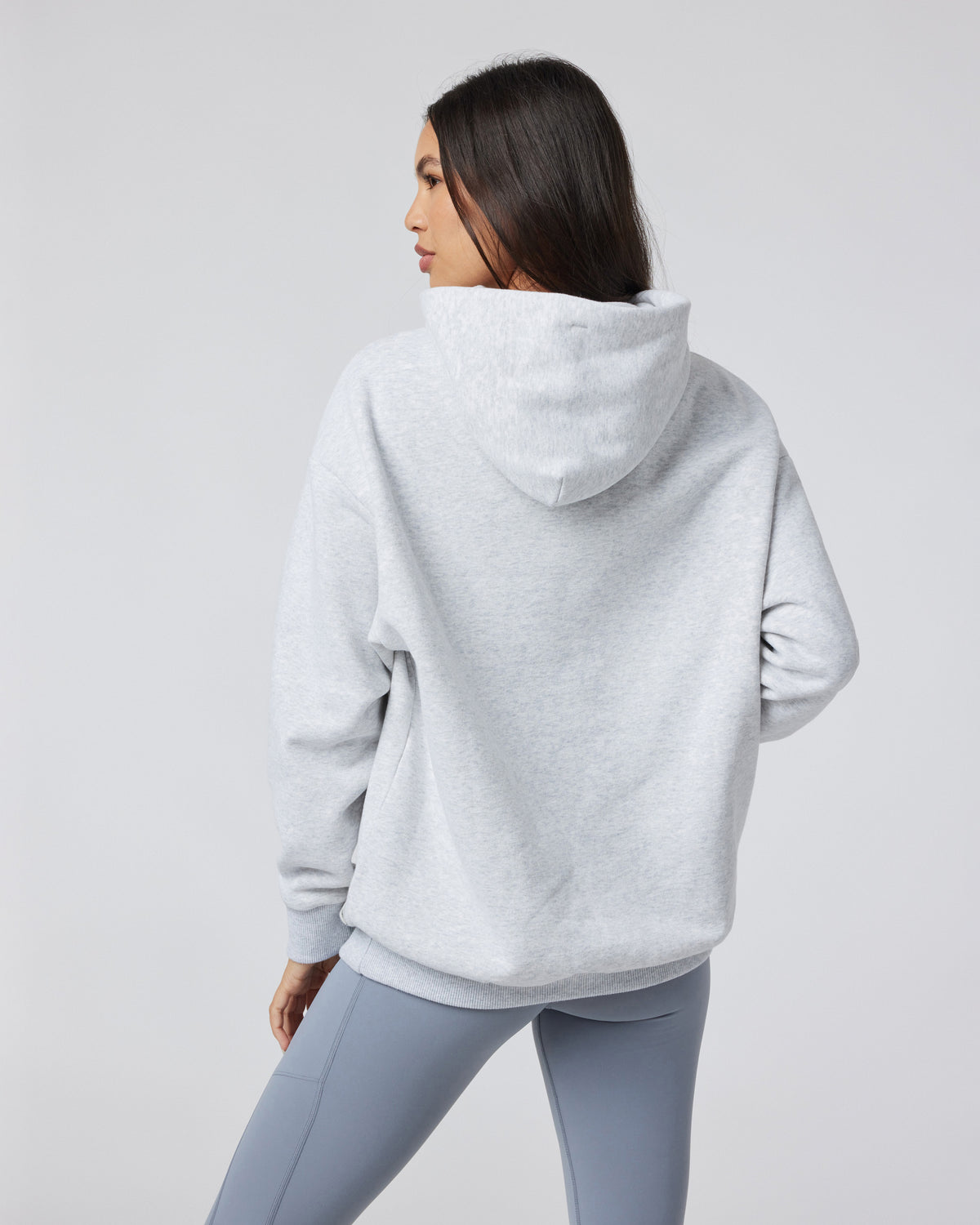 Restore Oversized Hoodie Pale Grey Heather - Vuori