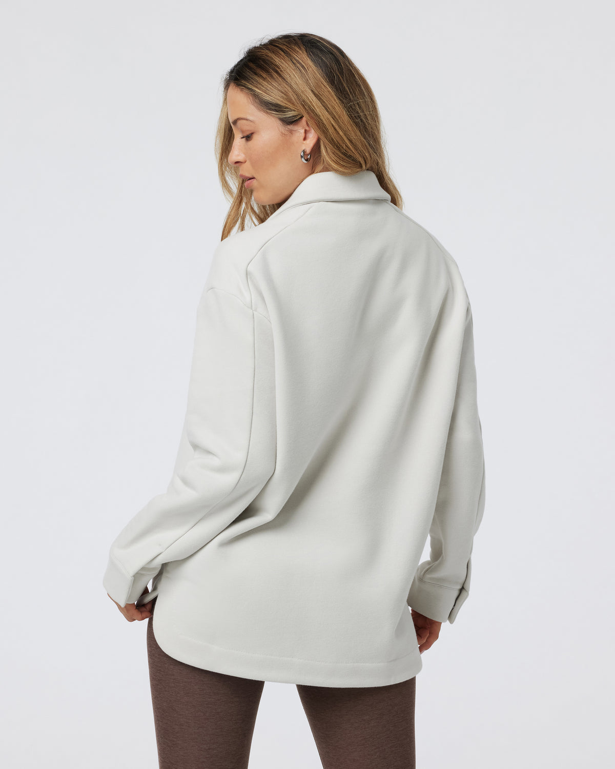 Restore Shirt Jacket Salt French Terry Shirt - Vuori