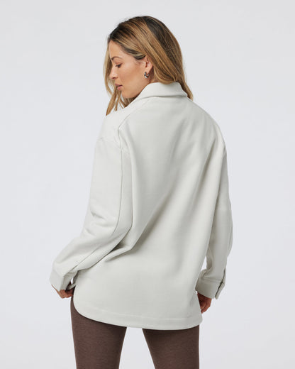 Restore Shirt Jacket Salt French Terry Shirt - Vuori