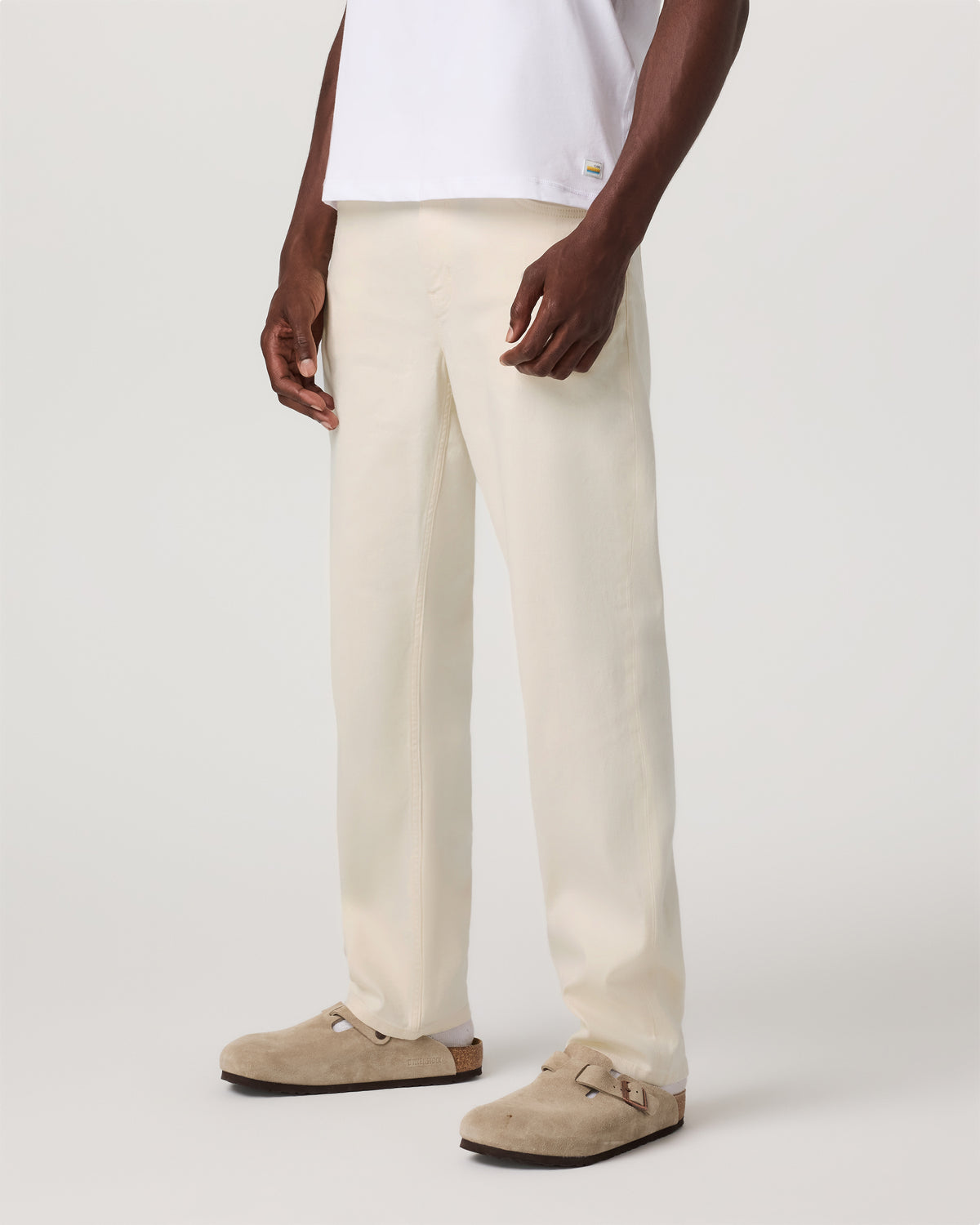 Benton Stretch Twill Pant Classic Fit 30" Natural Jeans - Vuori