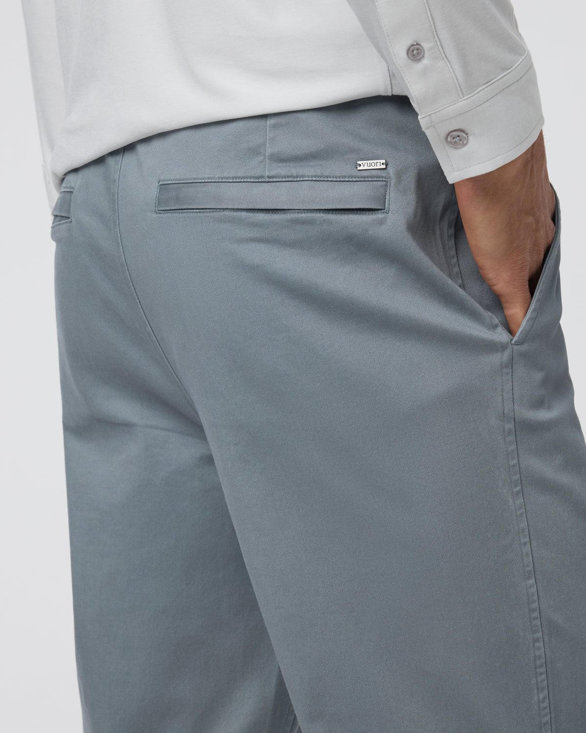 Fletcher Elastic Waist Pant Athletic Slim Fit 30" Dusty Blue - Vuori