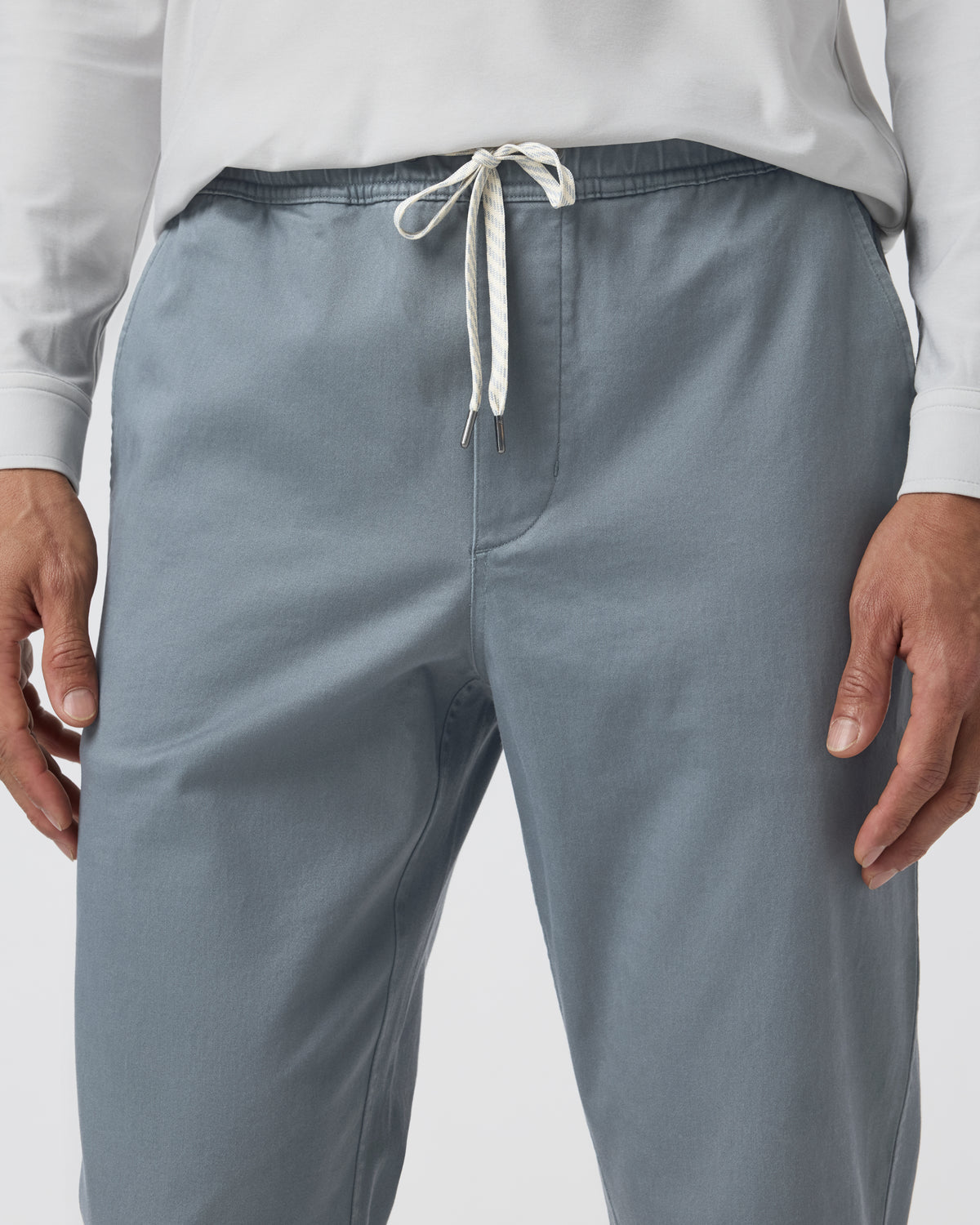 Fletcher Elastic Waist Pant Athletic Slim Fit 30" Dusty Blue - Vuori