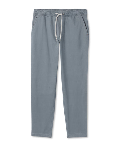 Fletcher Elastic Waist Pant Athletic Slim Fit 30" Dusty Blue - Vuori