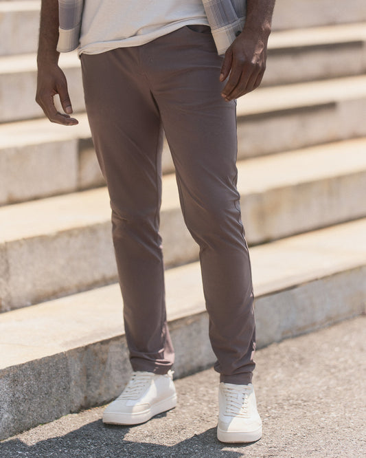 Meta Pant Athletic Slim Fit 30" Men's Warm Grey Pants - Vuori