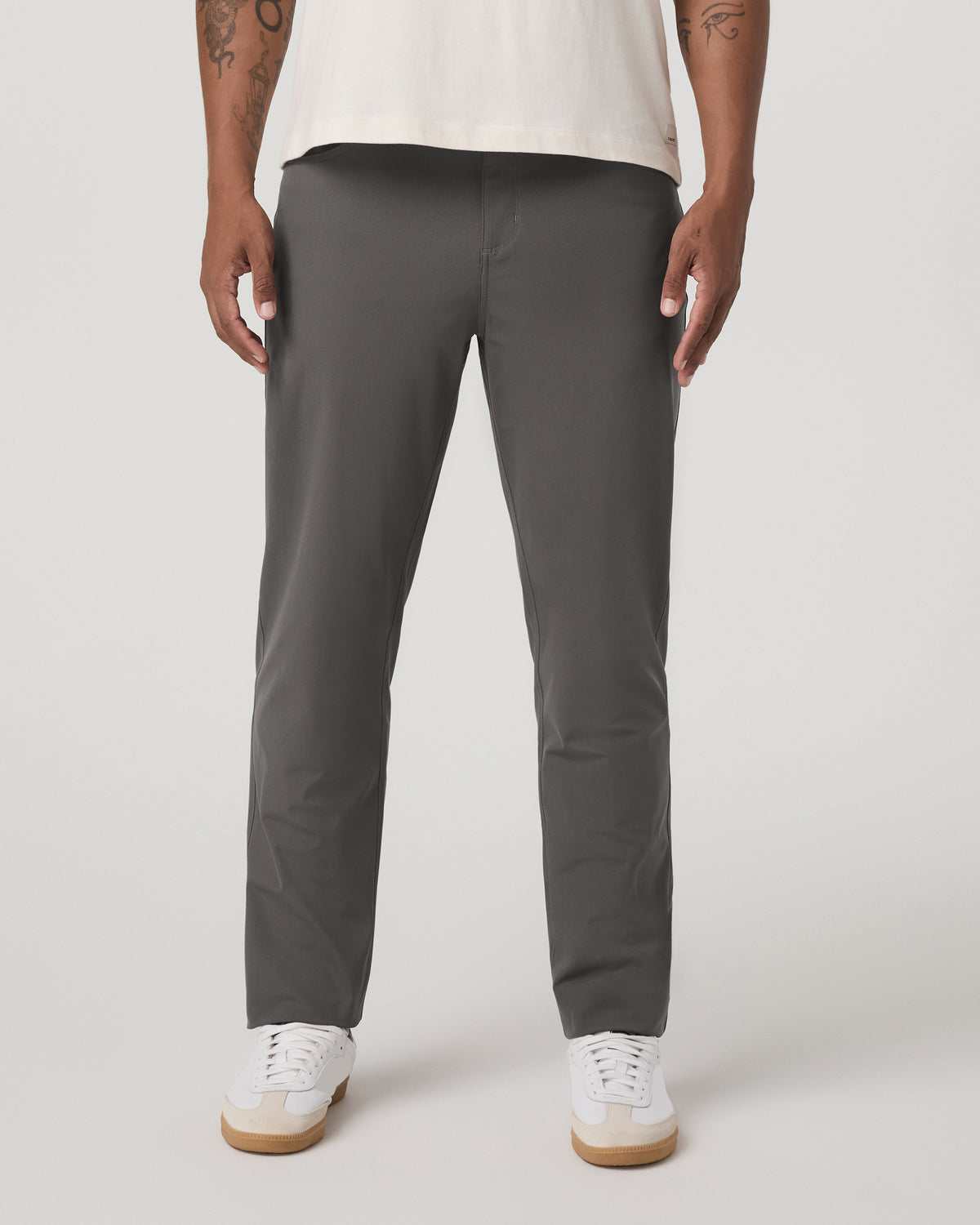 Meta Pant Classic Fit 32" Men's Warm Grey 5-Pocket Pants - Vuori