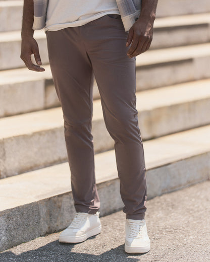 Meta Pant Athletic Slim Fit 32" Warm Grey 5-Pocket Pants - Vuori