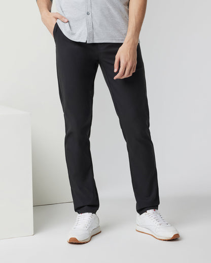 Cascade Tech Chino Pant 32" Men's Black Chinos - Vuori
