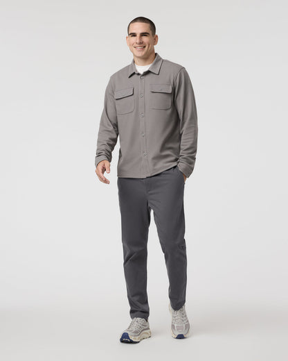 Fletcher Elastic Waist Pant Athletic Slim Fit 30" Dark Pewter - Vuori