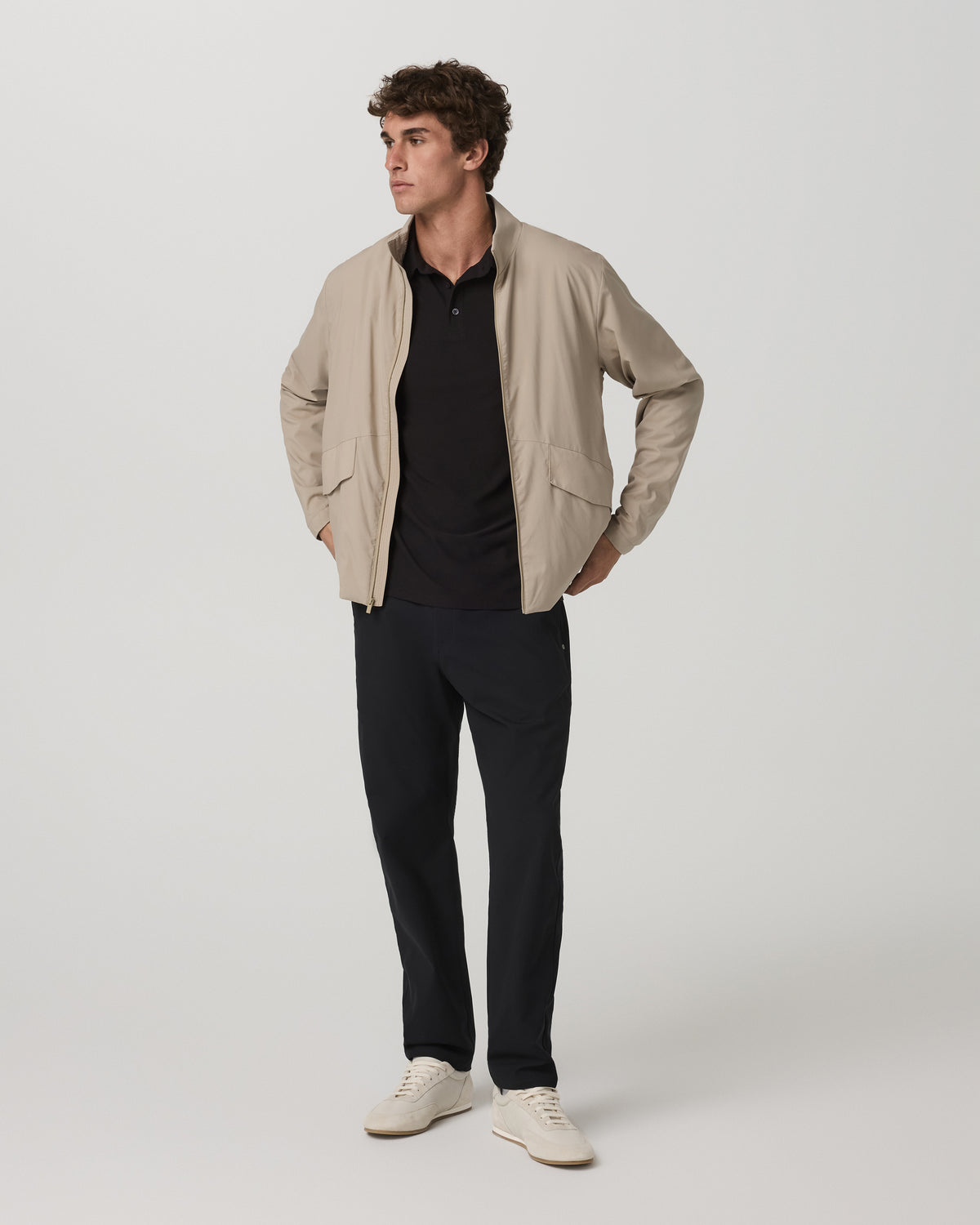 Meta Trouser Classic Fit 34" Men's Black Tailored Pants - Vuori