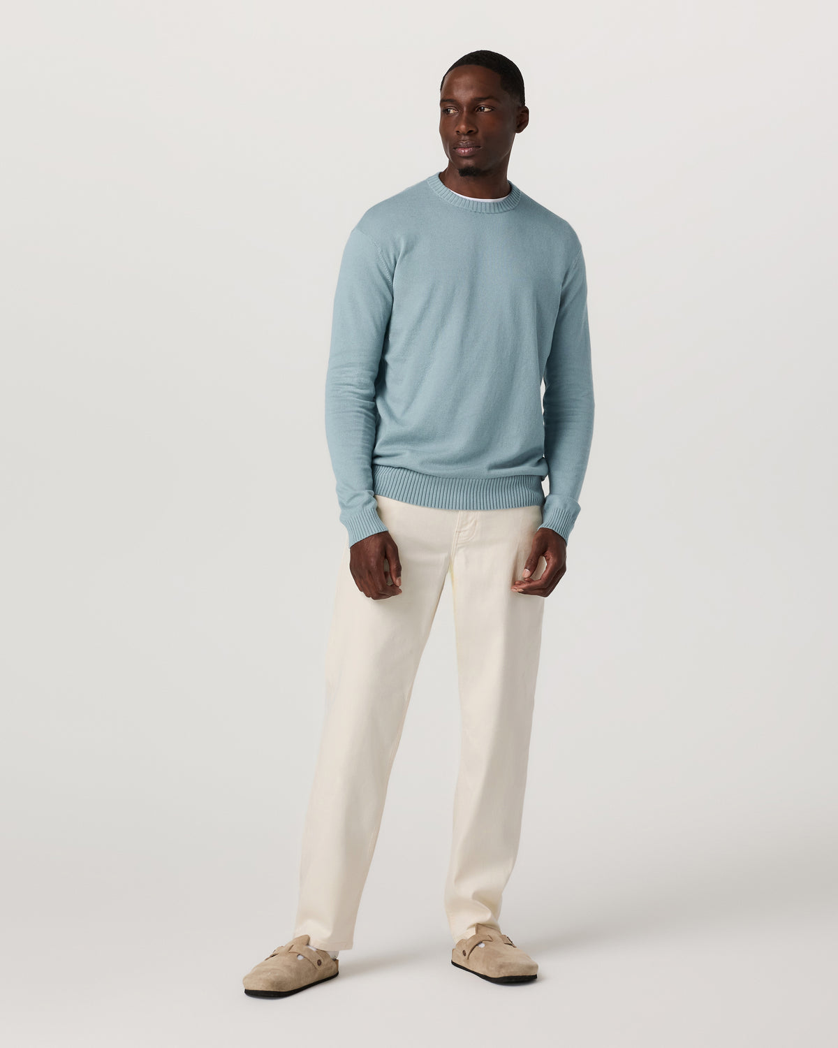 Benton Stretch Twill Pant Classic Fit 32" Natural Jeans - Vuori
