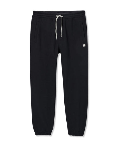 Seaside Sweatpant 28" Men's Relaxed Fit Black Sweatpant - Vuori