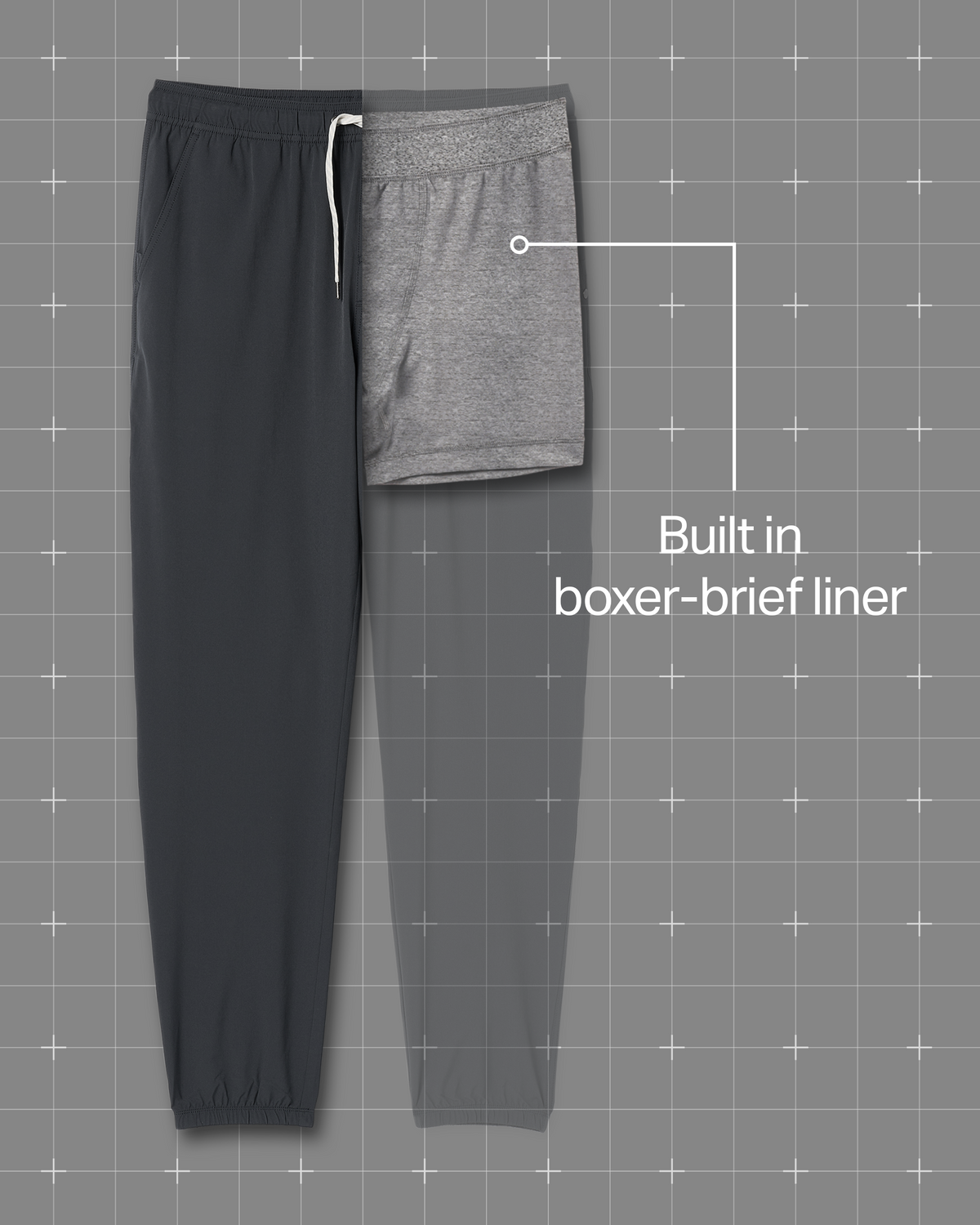 Kore Jogger Men's Charcoal Workout Joggers - Vuori