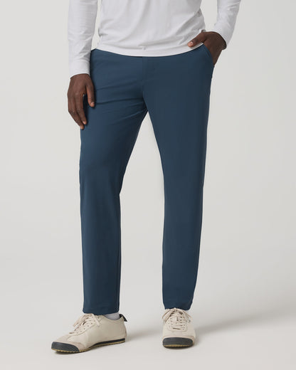 Fleet Trouser Classic Fit 30" Men's Ocean Blue Chino Pant - Vuori
