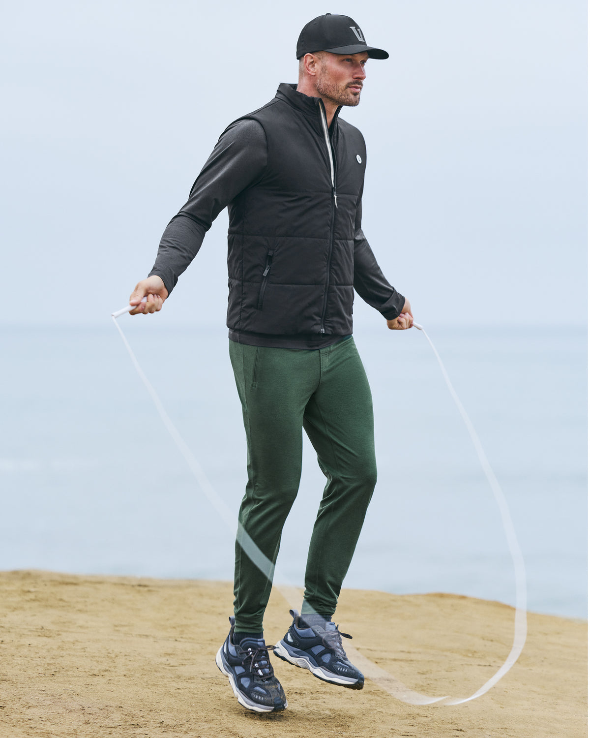 Ponto Performance Jogger Men's Spruce Heather Pant - Vuori