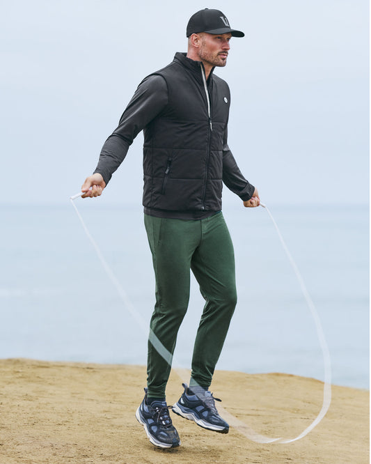 Ponto Performance Jogger Men's Spruce Heather Pant - Vuori