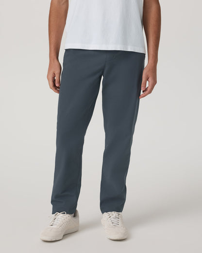 Meta Elastic Waist Pant Classic Fit Men's Charcoal Pants - Vuori