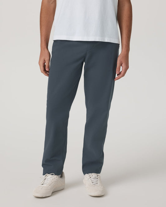 Meta Elastic Waist Pant Classic Fit Men's Charcoal Pants - Vuori