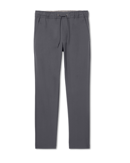 Meta Elastic Waist Pant Classic Fit Men's Charcoal Pants - Vuori