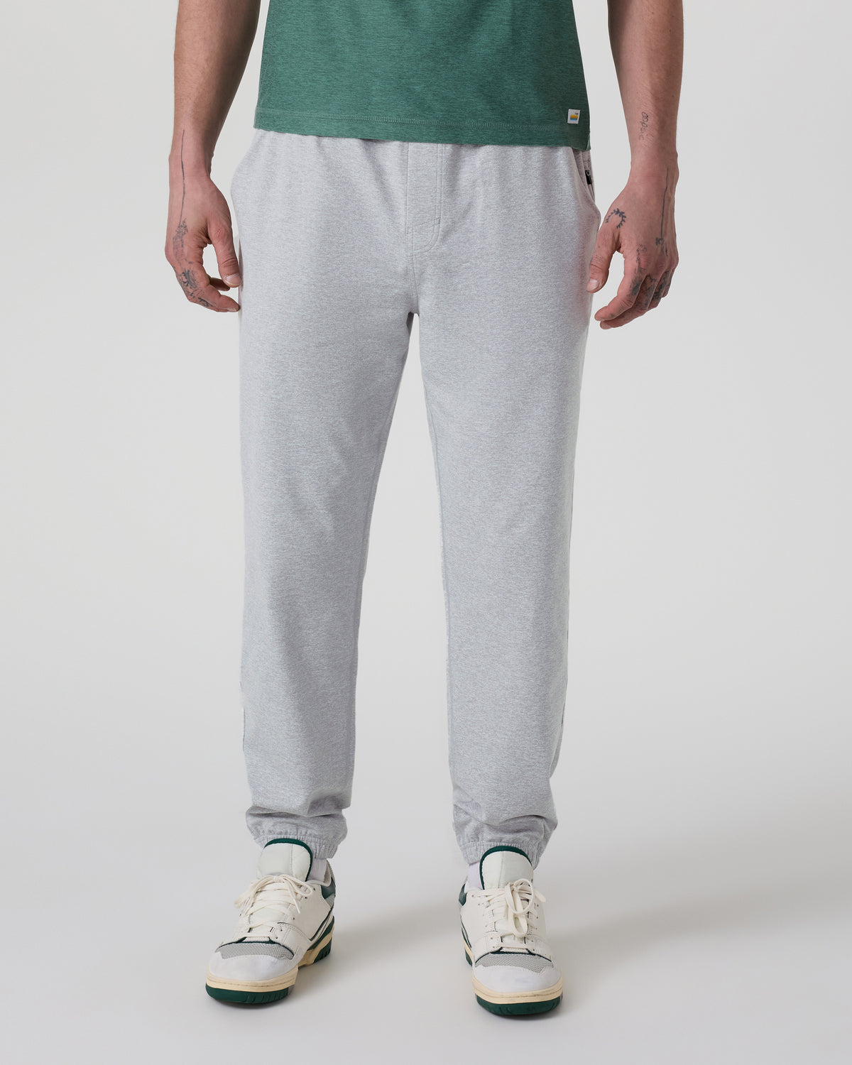 Coronado Performance Sweatpant Classic 28" Light Heather Grey - Vuori