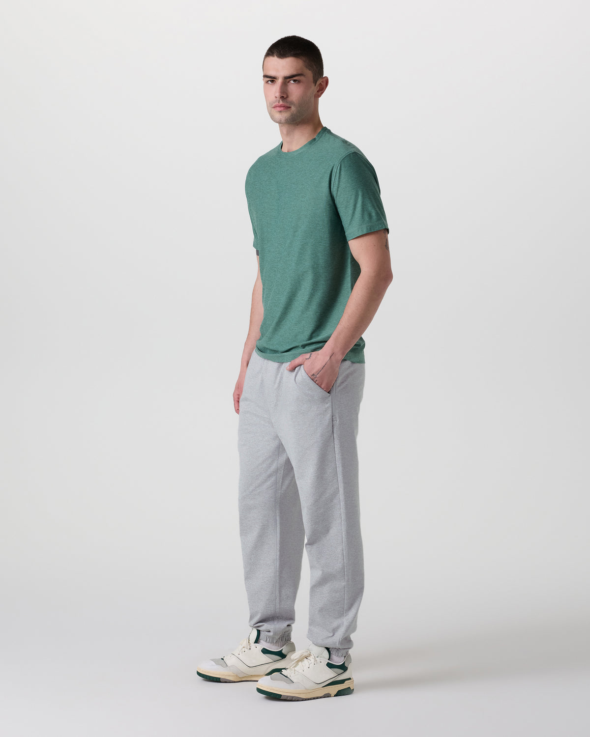 Coronado Performance Sweatpant Classic 28" Light Heather Grey - Vuori