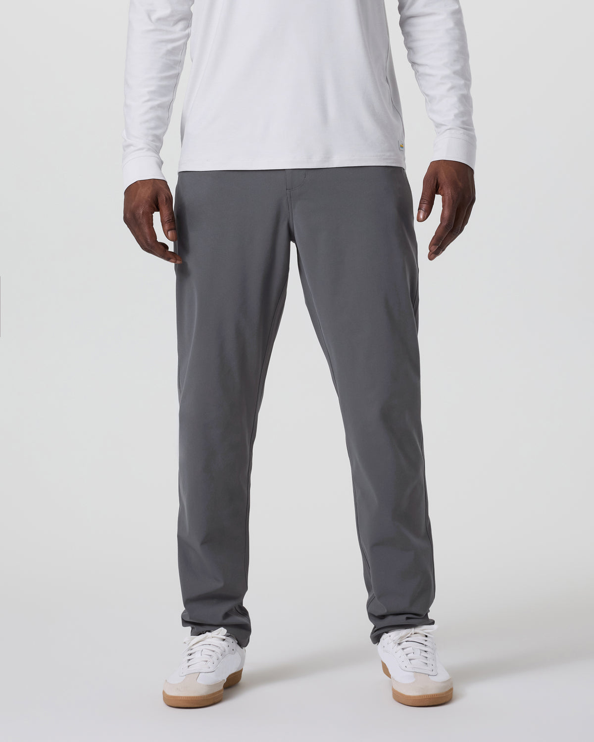 Meta Pant Classic Fit 34" Men's Charcoal 5-Pocket Pants - Vuori