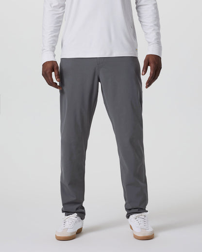 Meta Pant Classic Fit 34" Men's Charcoal 5-Pocket Pants - Vuori