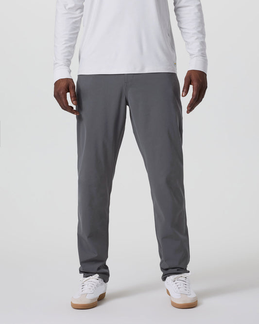 Meta Pant Classic Fit 34" Men's Charcoal 5-Pocket Pants - Vuori