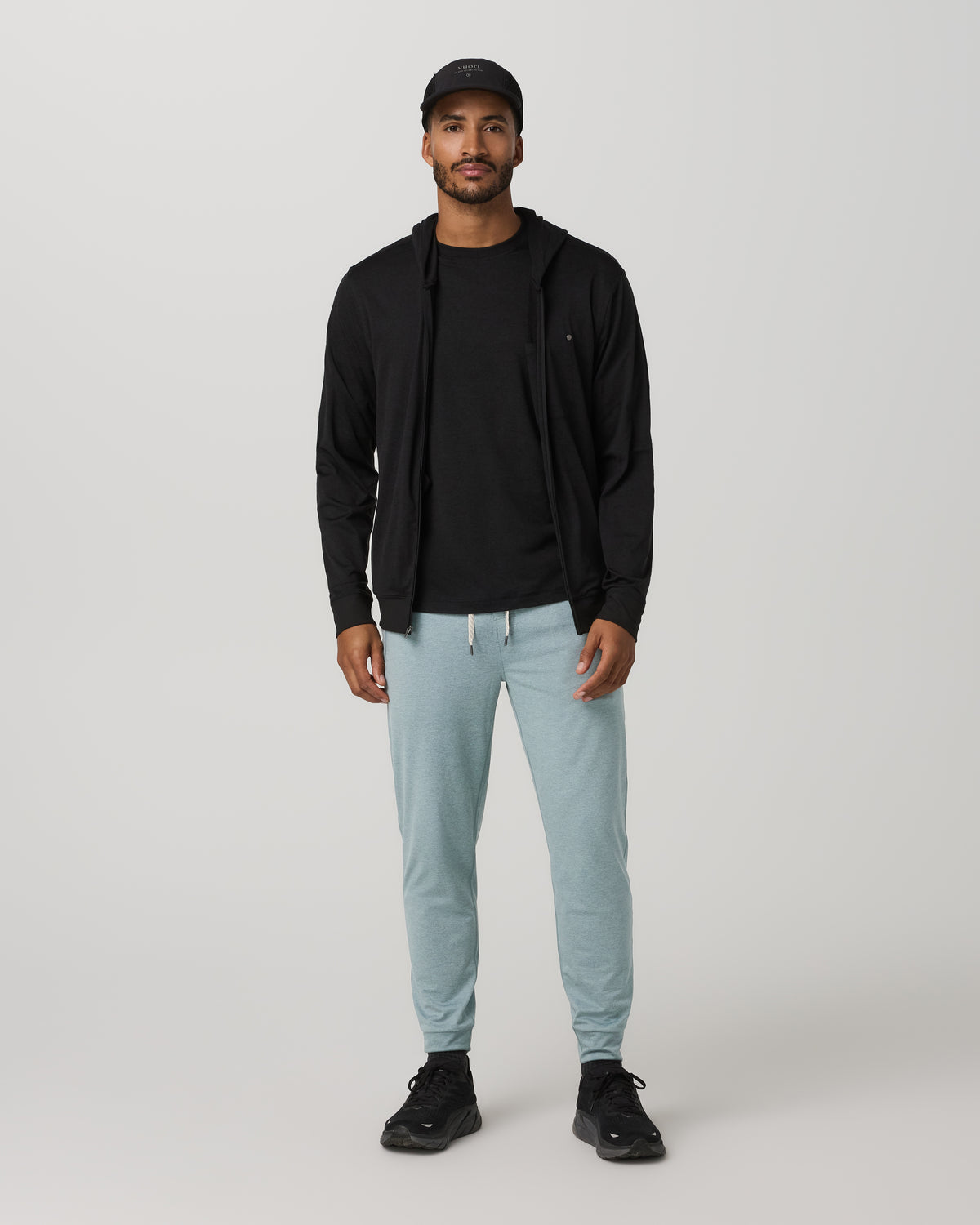 Men's Ponto Performance Jogger 28" Misty Blue Heather - Vuori