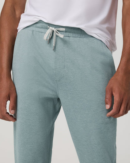 Ponto Performance Pant 30" Misty Blue Heather Sweatpant - Vuori