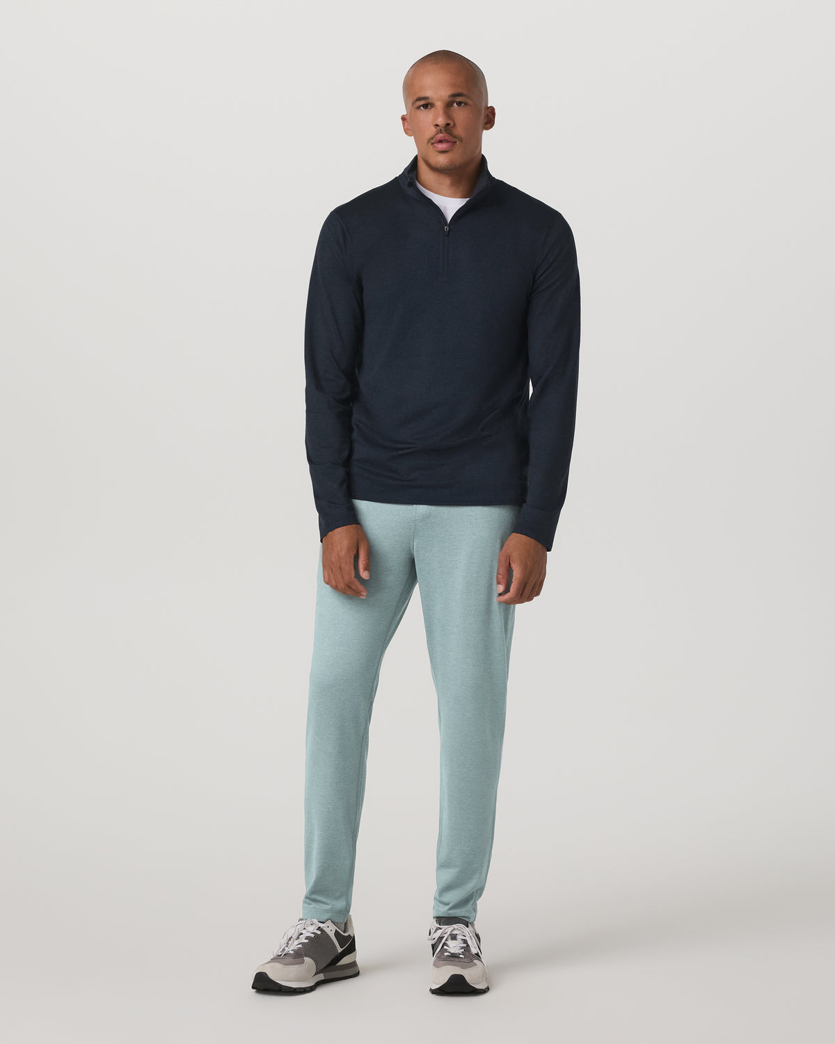 Ponto Performance Pant 30" Misty Blue Heather Sweatpant - Vuori