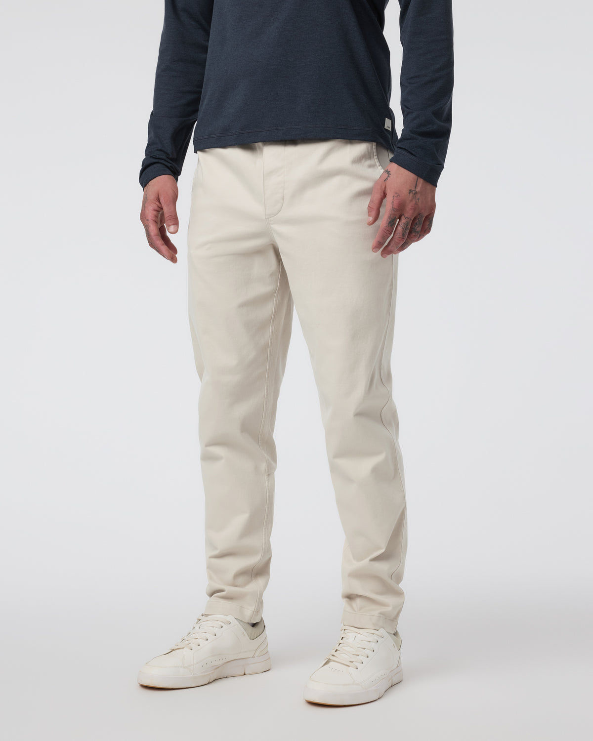 Fletcher Elastic Waist Pant Athletic Slim Fit 30" Oatmeal - Vuori