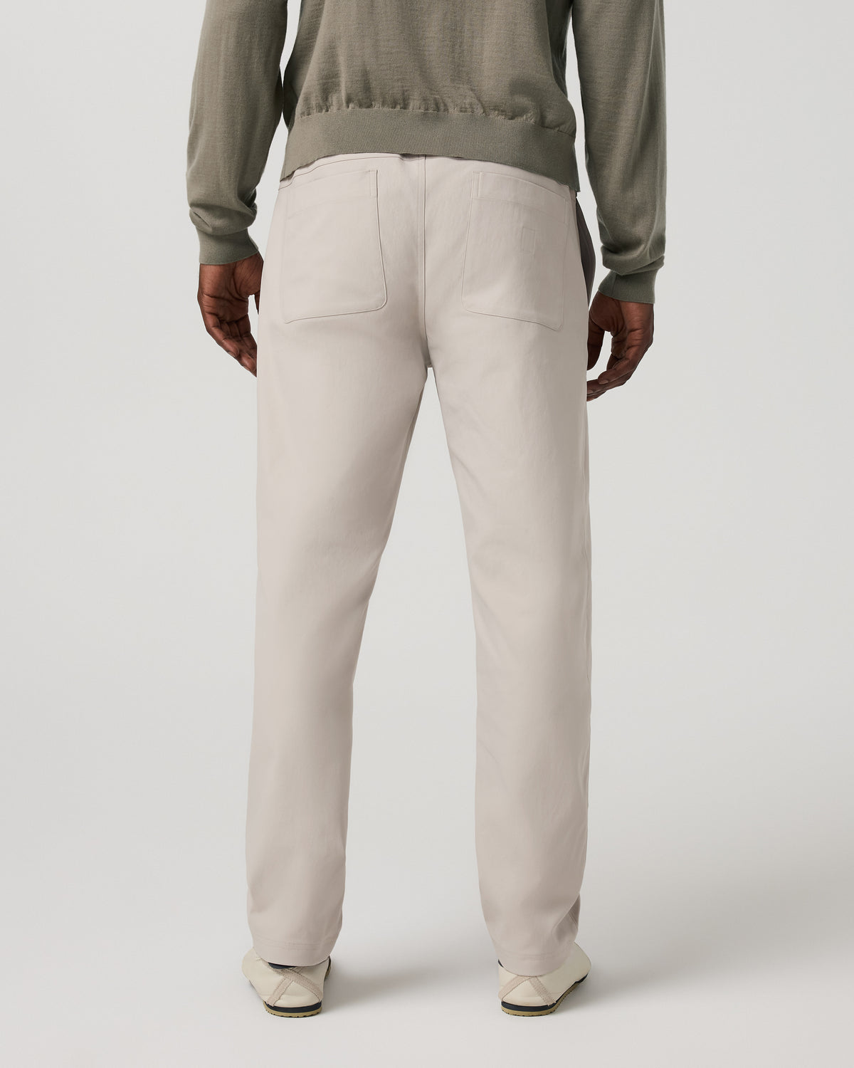 Men's Cascade Elastic Waist Trouser Classic Fit 30" Pewter - Vuori