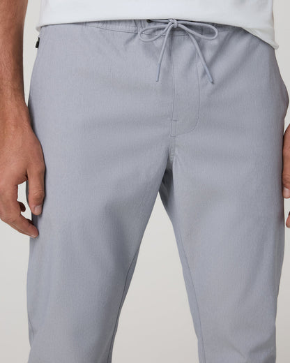 Cascade Elastic Waist Trouser Classic Fit 30" Heather Grey - Vuori
