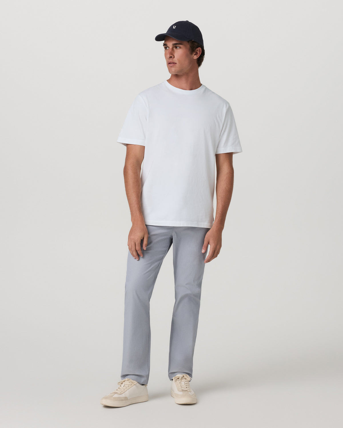 Cascade Elastic Waist Trouser Classic Fit 30" Heather Grey - Vuori