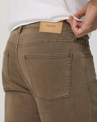 Men's Benton Stretch Twill Pant Classic Fit 30" Peppercorn - Vuori