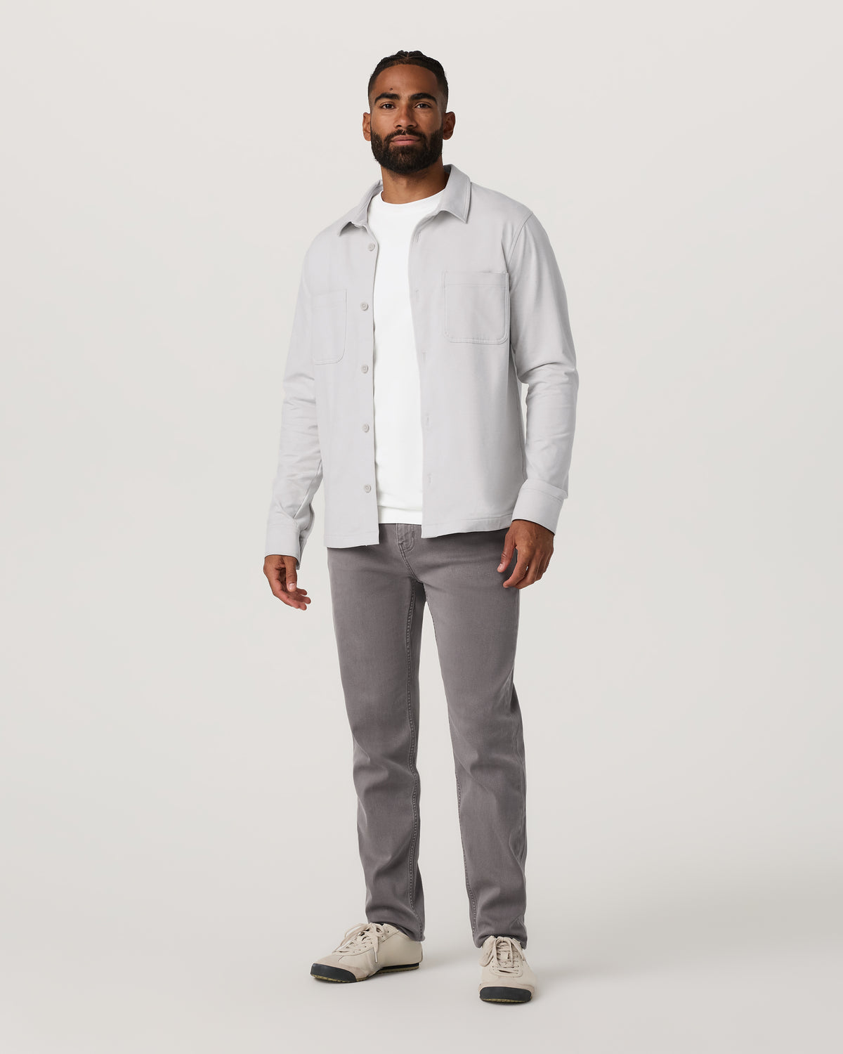 Benton Stretch Twill Pant Athletic Slim Fit 30" Cavern Grey - Vuori
