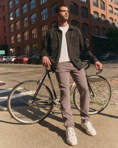 Benton Stretch Twill Pant Athletic Slim Fit 32" Cavern Grey - Vuori