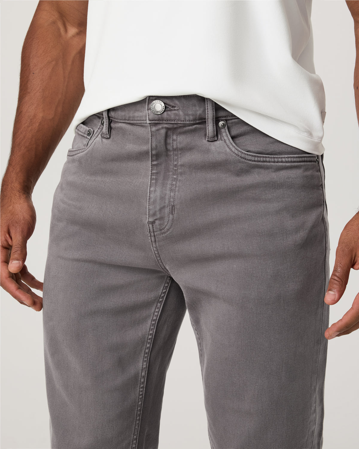 Benton Stretch Twill Pant Athletic Slim Fit 32" Cavern Grey - Vuori
