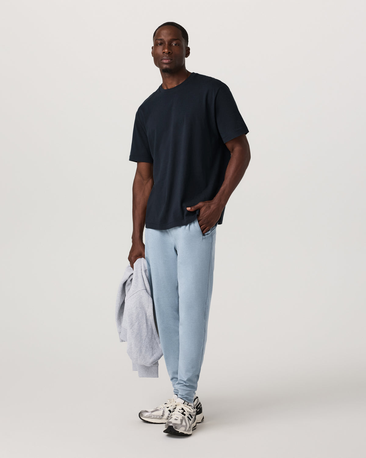 Ponto Performance Jogger 28" Men's Flint Heather Pants - Vuori