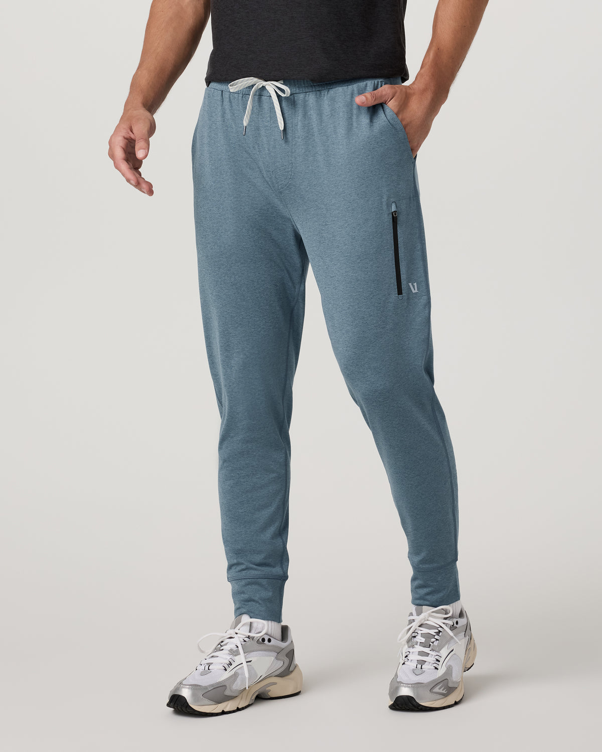 Men's Sunday Performance Jogger 28" Smoke Blue Heather - Vuori