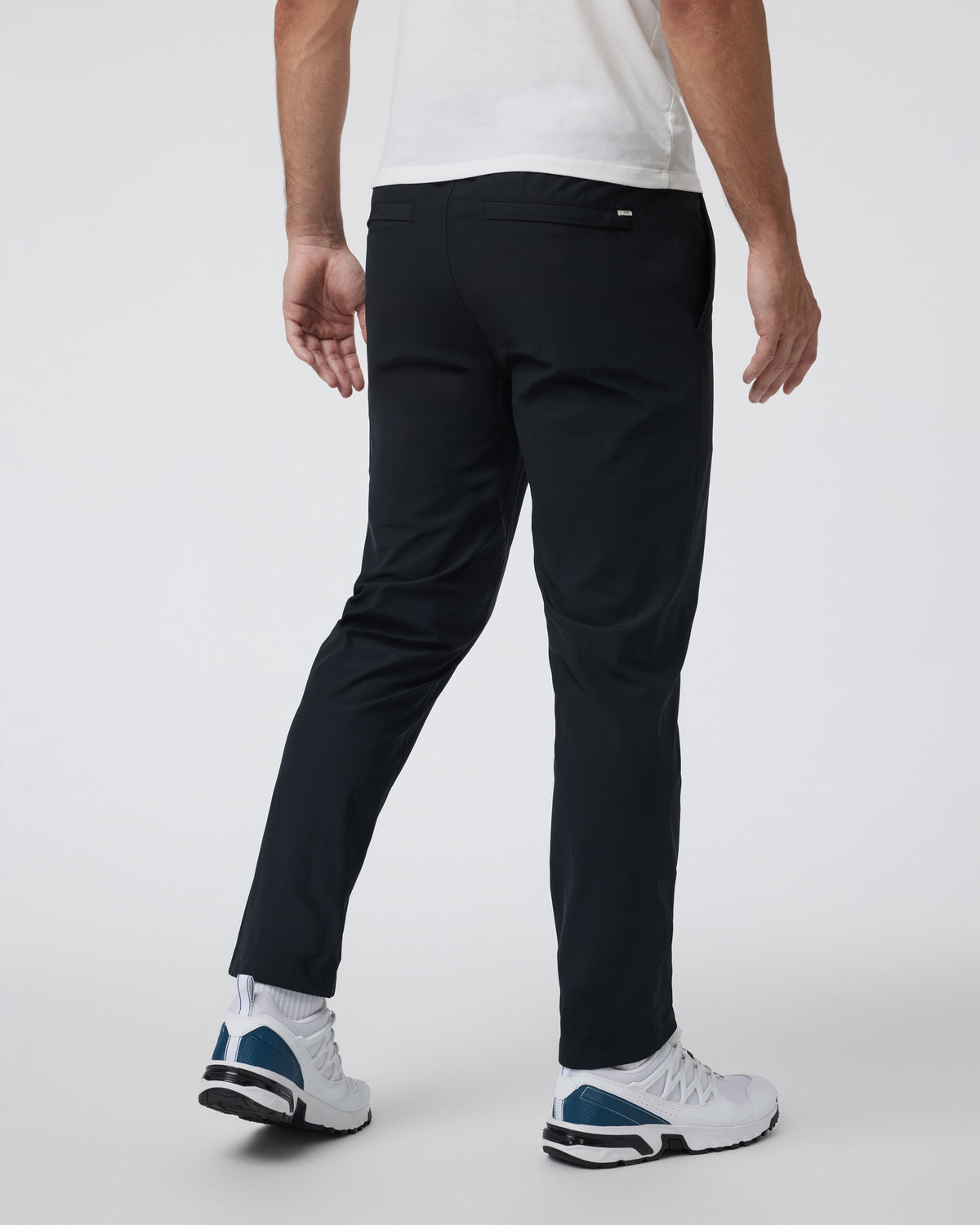 Meta Elastic Waist Pant Black 5-Pocket Stretch Pants - Vuori