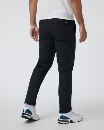 Meta Elastic Waist Pant Black 5-Pocket Stretch Pants - Vuori