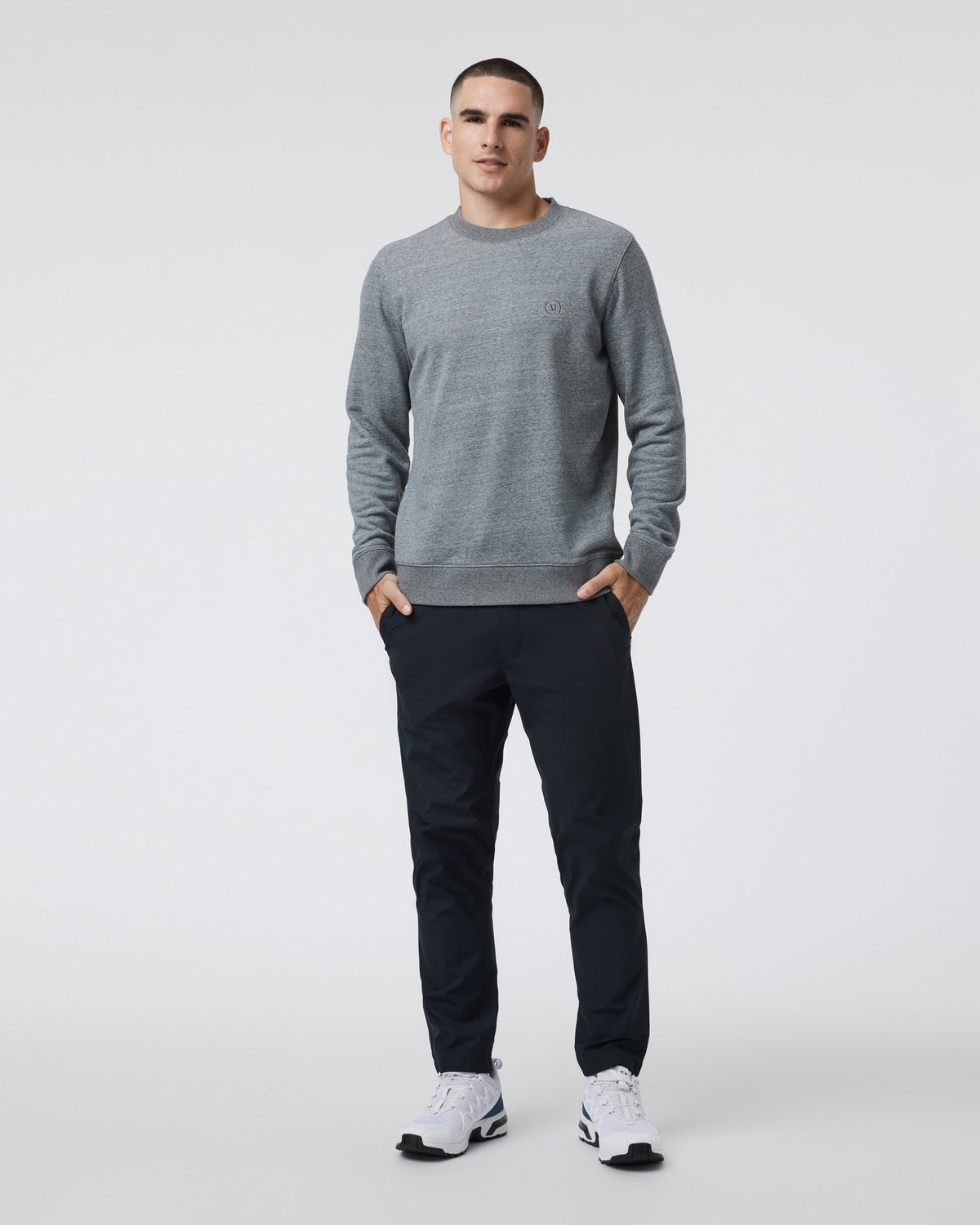 Meta Elastic Waist Pant Black 5-Pocket Stretch Pants - Vuori