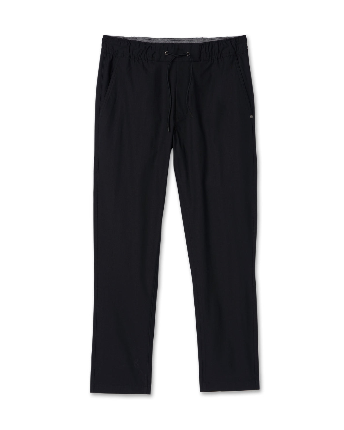 Meta Elastic Waist Pant Black 5-Pocket Stretch Pants - Vuori
