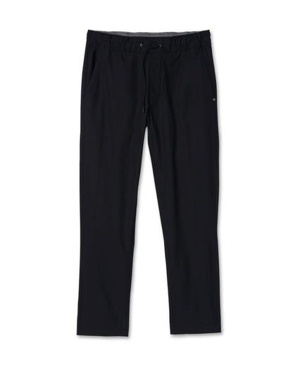 Meta Elastic Waist Pant Black 5-Pocket Stretch Pants - Vuori