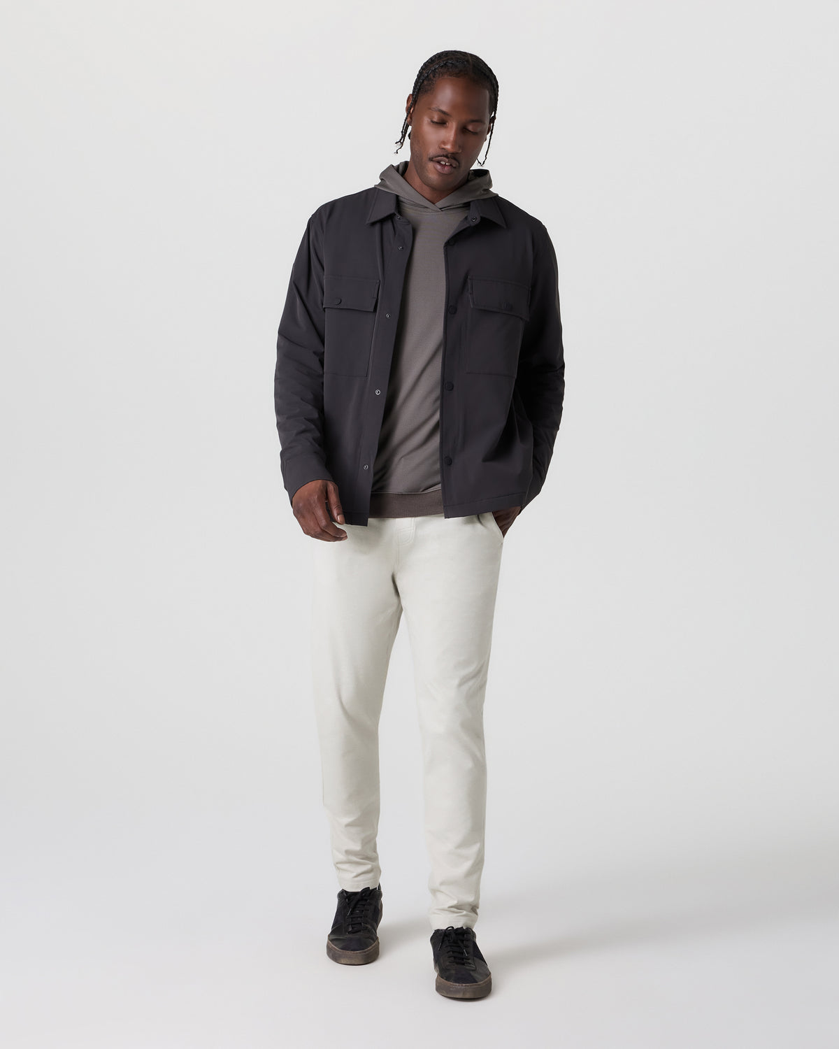 Coronado Pant Men's Salt Heather Zip Up Hoodie - Vuori