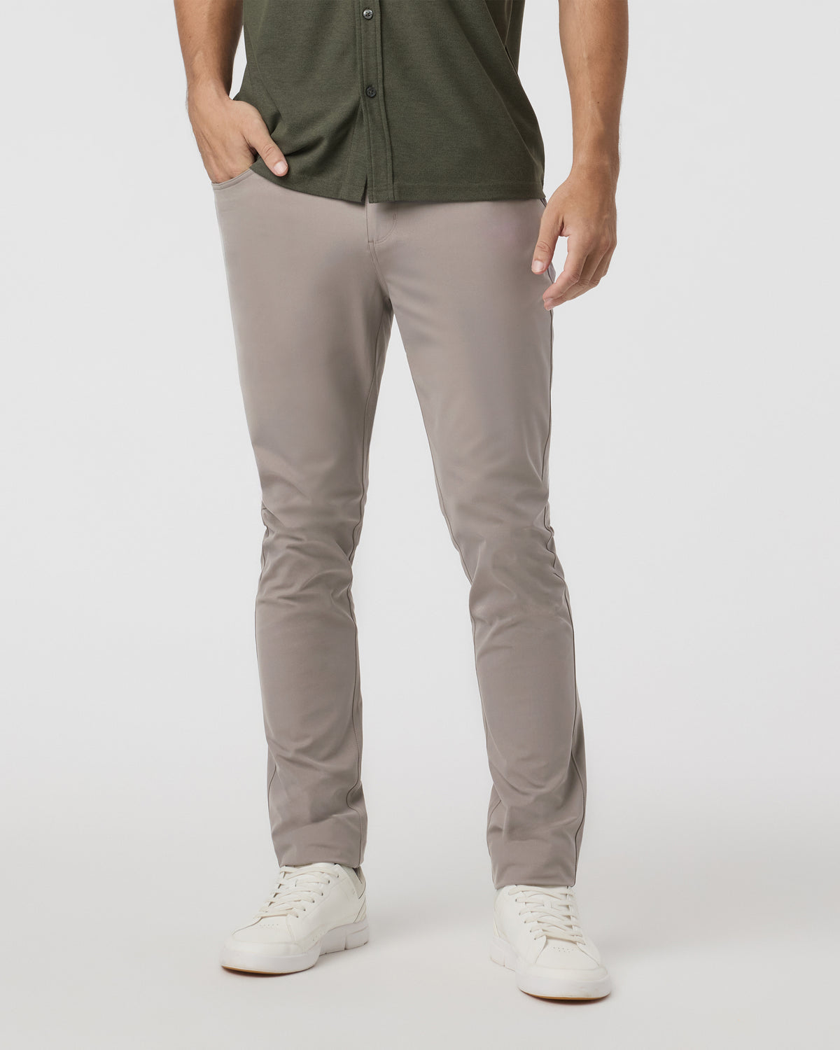 Meta Pant Athletic Slim 30" Mocha 5-Pocket Pants - Vuori