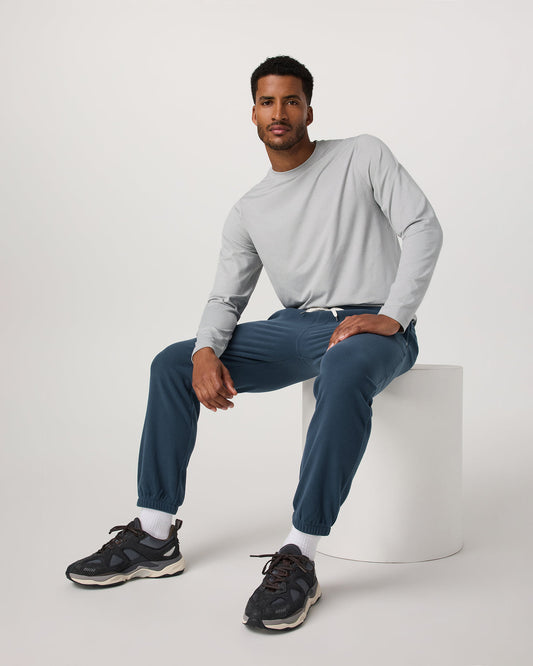 Aspen Sweatpant Men's Ocean Blue Classic-Fit Sweats - Vuori