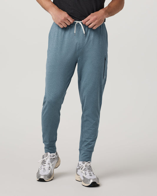 Men's Sunday Performance Jogger 30" Smoke Blue Heather - Vuori